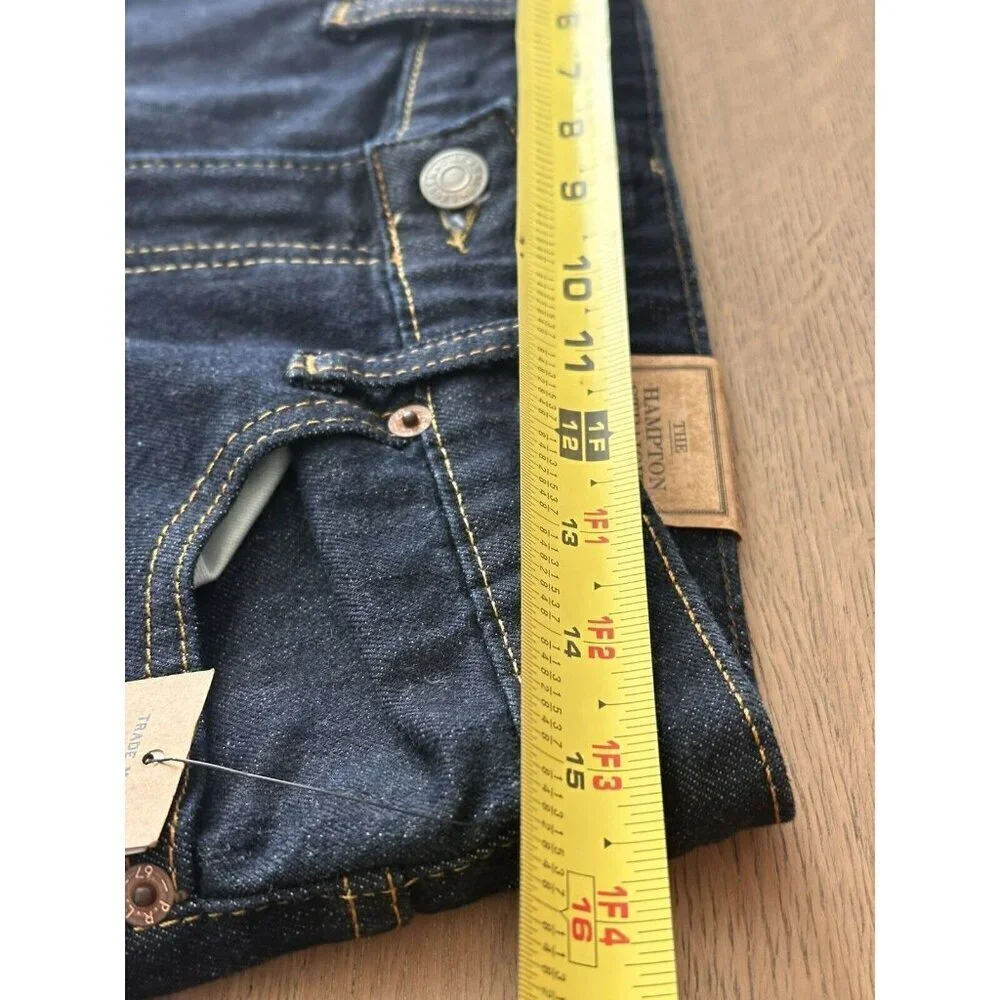 NEW Polo Ralph Lauren Boy Sz 20 Hampton Straight Stretch Jeans Dark Wash Classic